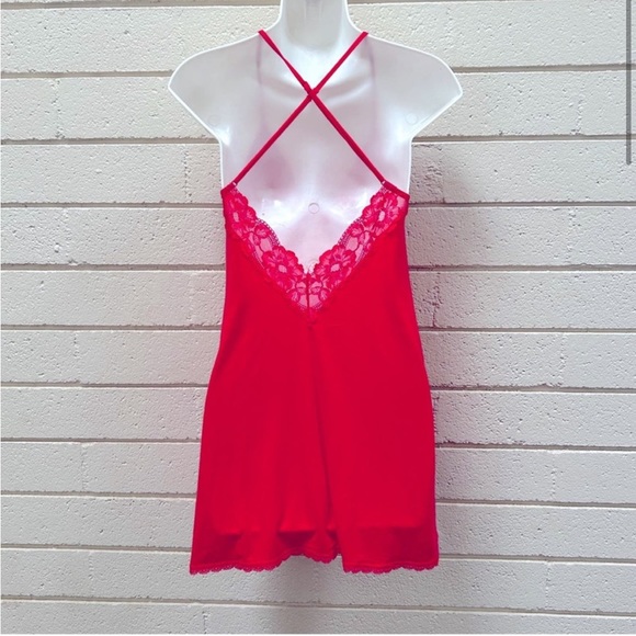 Victoria’s Secret Red/Pink Lace Lingerie Dress - Picture 2 of 4